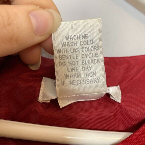 Christopher & Banks Size 12 Red Linen Cotton Shift Dress 4th July Stars USA - Picture 6 of 6